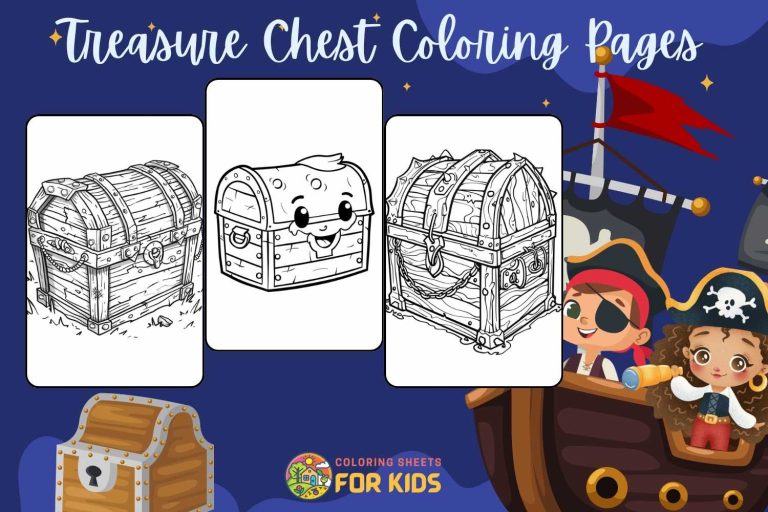 Treasure Chest Coloring Pages