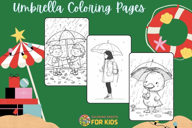 Umbrella Coloring Pages