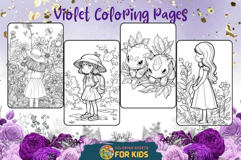Violet Coloring Pages
