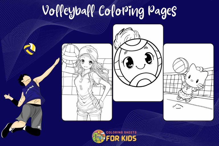 Volleyball Coloring Pages