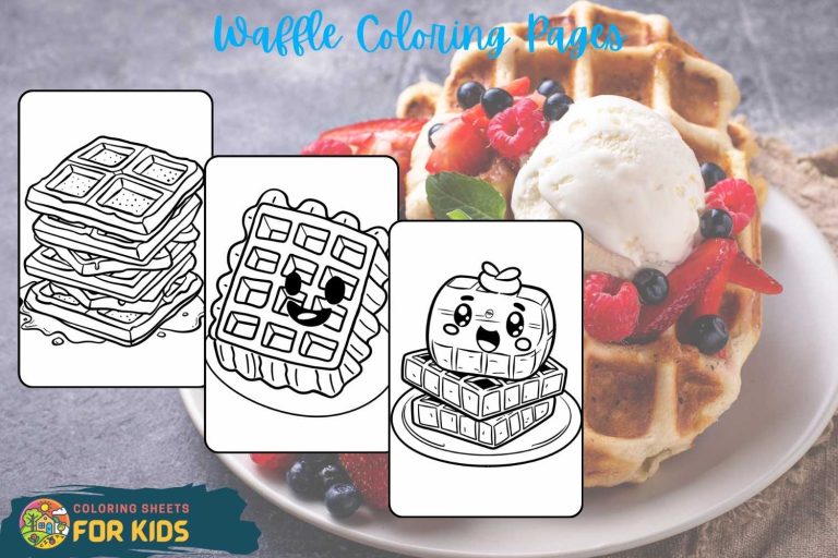 Waffle Coloring Pages