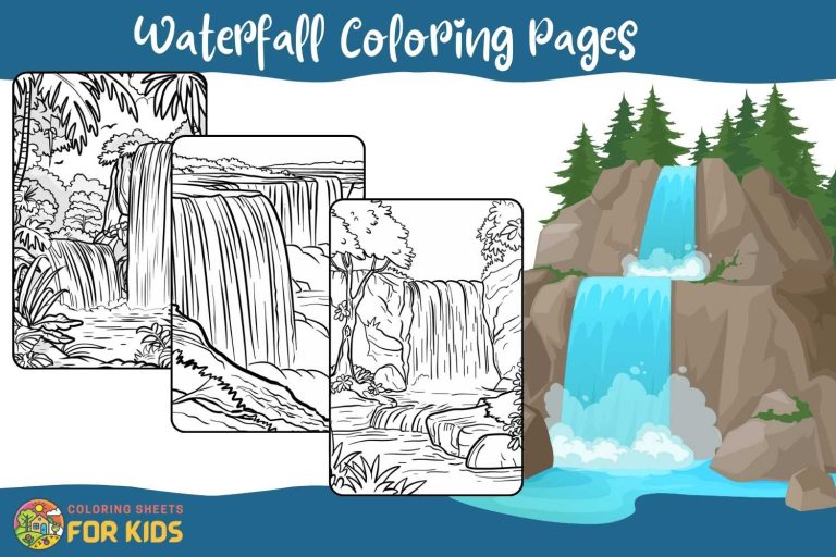 Waterfall Coloring Pages
