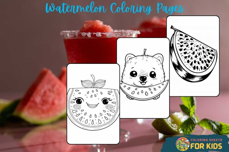Watermelon Coloring Pages