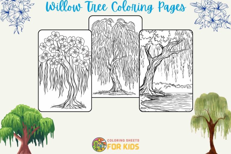 Willow Tree Coloring Pages