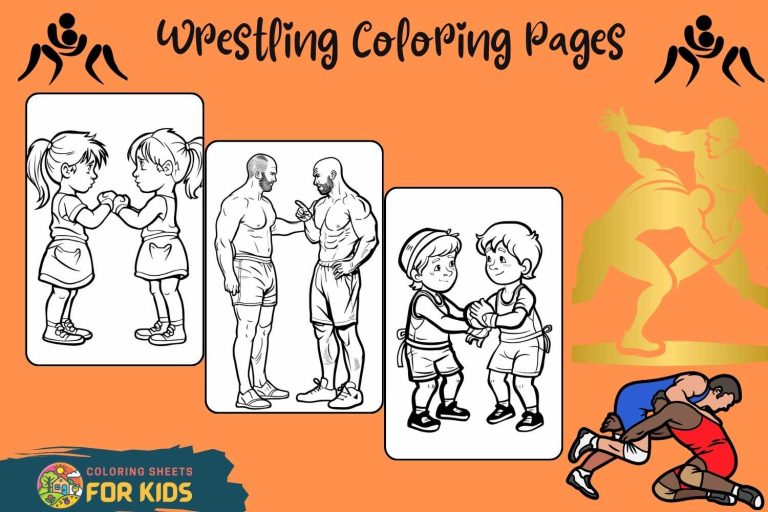 Wrestling Coloring Pages