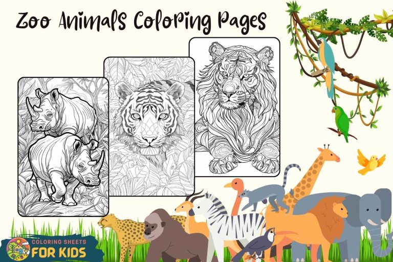 Zoo Animals Coloring Pages
